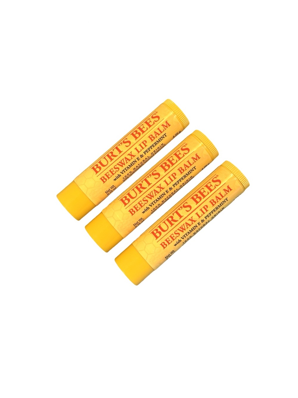 3 Burt’s Bee Beeswax Lip Balms